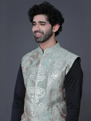 Leather Embroidery Koti set