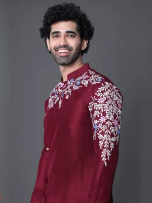Cotton Silk Thread Embroider kurta