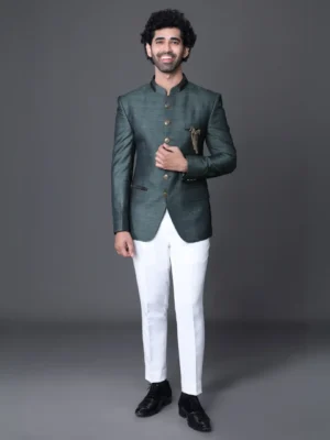 Olive green prince suit