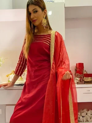 Designer Red Suit (Jasleen matharu)
