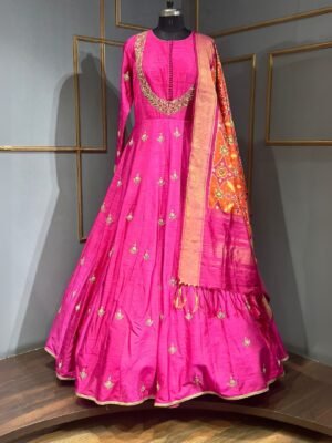 Dabka and Zari Embroidery Anarkali