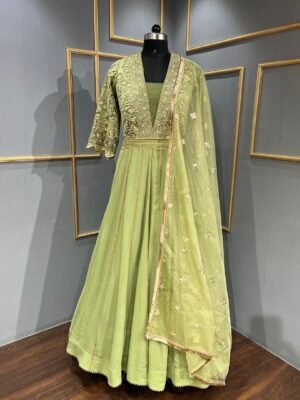 Thread Embroidery Anarkali