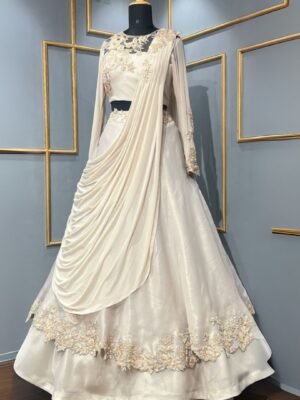 Drape lehenga