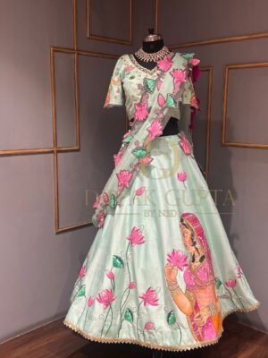 Hand painted lehenga
