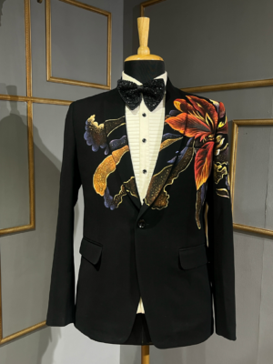 Hand painted tuxedo