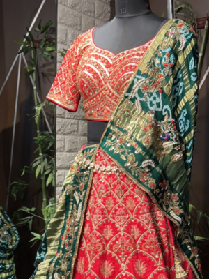 Sequence embroidery lehenga