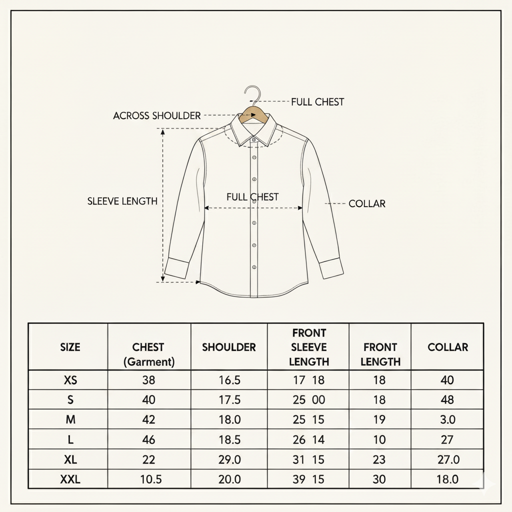 Couple Outfit Size Guide