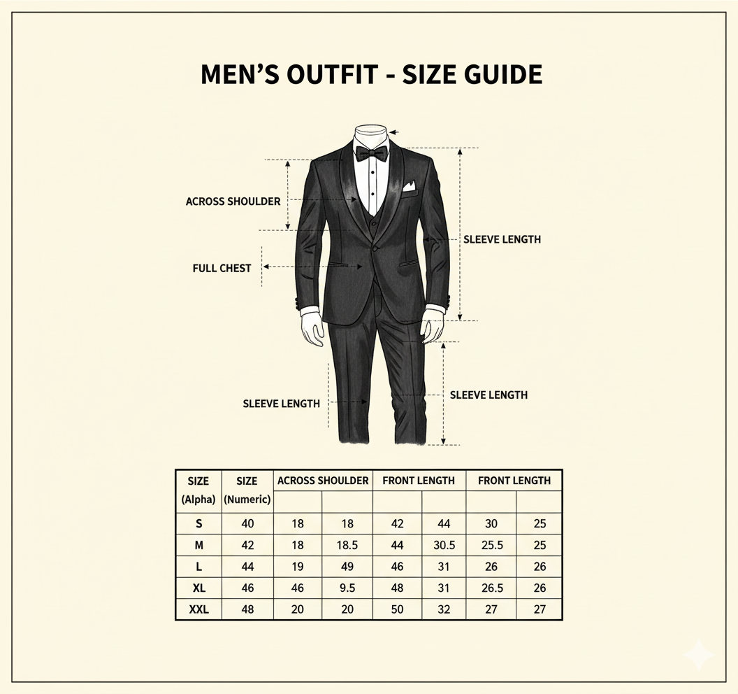 Couple Outfit Size Guide